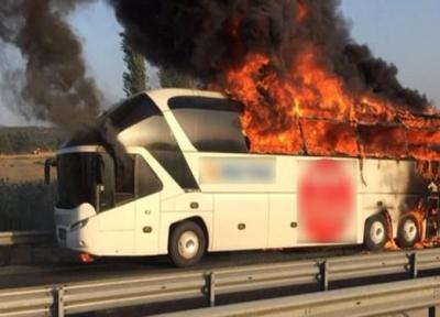 5 کشته و 15 زخمی در آتش سوزی اتوبوسی در ترکیه